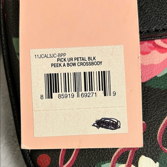 Juicy Couture Black and Pink Floral Crossbody Bag NWT - Picture 10 of 11